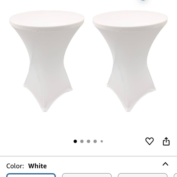 Other - Chic Off White Spandex Table cover